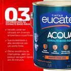 Tinta Esmalte Sintetico Eucatex 3600ml Base Agua Branco Brilh