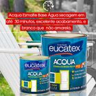 Tinta Esmalte Sintetico Eucatex 900ml Base Agua Preto Brilhan