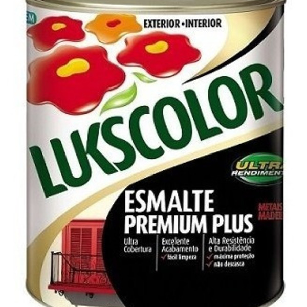 Tinta Esmalte Sintetico Fosco 900ml Lukscolor Cores Grafite E
