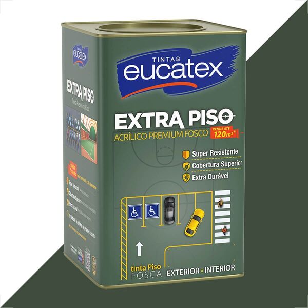 Tinta Eucatex Extra Piso 18l Cinza Escuro Acrilico Premium