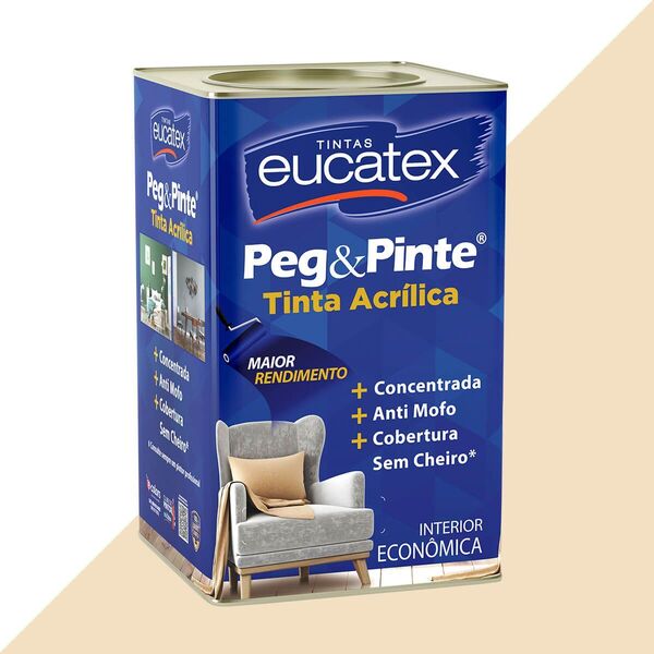 Tinta Latex Eucatex Peg Pinte Acrilico Areia Pipa 18l | Leroy Merlin