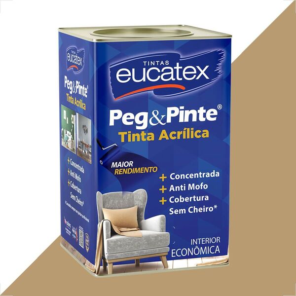 Tinta Latex Eucatex Peg Pinte Acrilico Camurca Imperial 18l