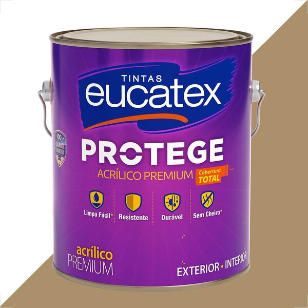 Tinta Latex Eucatex Protege Acrilico Premium Fosco Camurca 36