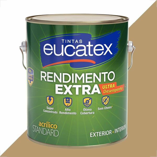 Tinta Latex Eucatex Rendimento Extra Camurca 3600ml