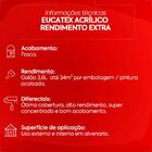 Tinta Latex Eucatex Rendimento Extra Palha 3600ml