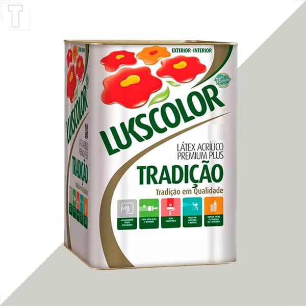 Tinta Latex Lukscolor Tradicao Acrilico Fosco 18l Cromio | Leroy Merlin