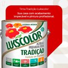 Tinta Latex Lukscolor Tradicao Acrilico Fosco 3600ml Cromio