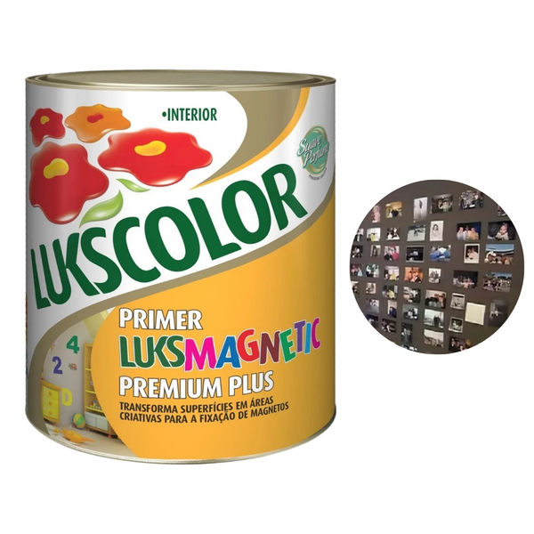 Tinta Magnética Imã Decoração De Paredes Lukscolor 900ml