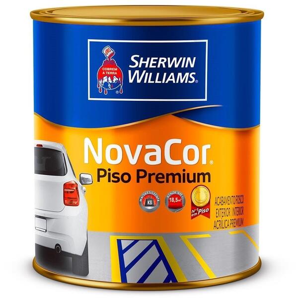 Tinta Para Piso Novacor Sherwin-williams Amarela 900ml