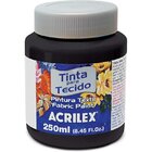 Tinta Para Tecido Fosca 250ml Preto Pct Com 03