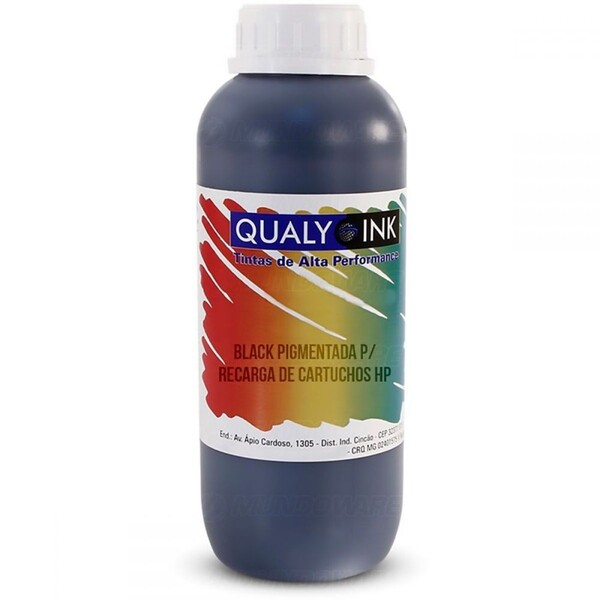 Tinta Pig/Rec. de Cart. de Imp. HP Preto Refil 1kg