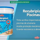 Tinta Piscina Base Água Impermeável Recubriplast 10l Azul