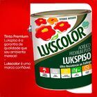 Tinta Piso Lukspiso Galão 3,6 Litros Diversas Cores Concreto