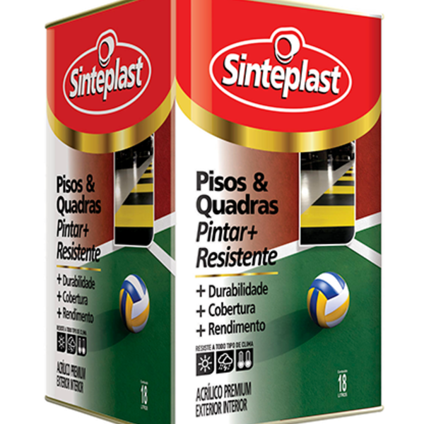 Tinta Pisos & Quadras Sinteplast - 18 Lt Cor Branco