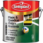 Tinta Pisos & Quadras Sinteplast - 3,6 Lt Cor Amarelo Demarca