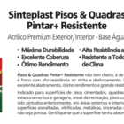 TINTA PISOS & QUADRAS SINTEPLAST - GALAO 3,6 Lt Cor Verde Qua
