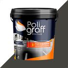 Tinta Poligraff Pisos   Quadras Balde 16l Chumbo