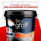 Tinta Poligraff Pisos   Quadras Chumbo 3600ml
