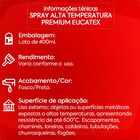Tinta Spray Alta Temperatura Eucatex Preto Fosco 400ml