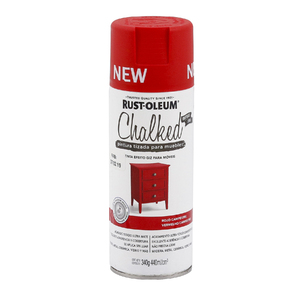 Tinta Spray Chalked Efeito Giz Ultra Fosco Vermelho Fazenda 437mL