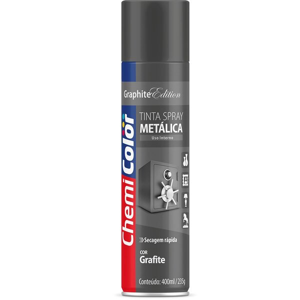 Tinta Spray Chemicolor Metálica Grafite 400ml 137
