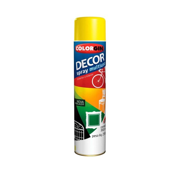 Tinta Spray Colorgin Decor 859 Amarelo