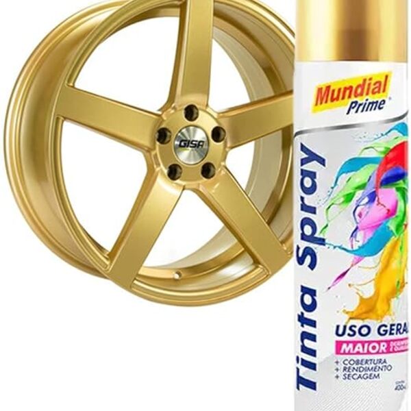 Tinta Spray Dourado Metálico 400ml | Leroy Merlin