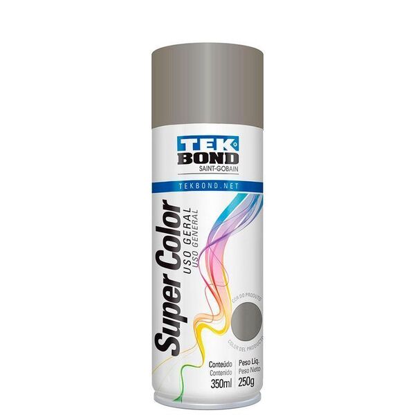 Tinta Spray Tekbond Platina Uso Geral Supercolor 350ml/250g