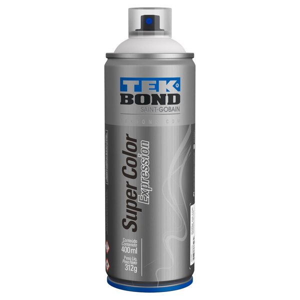 Tinta Spray Tekbond Super Color Expression Branco 577 400ml