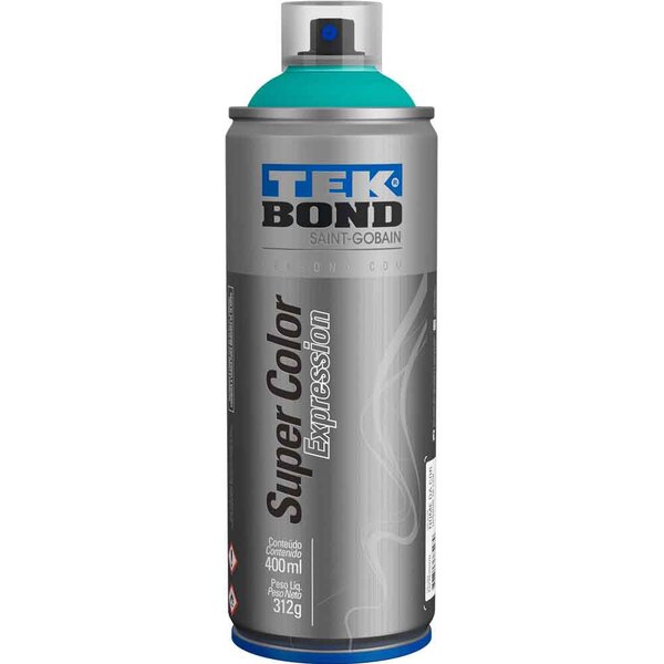 Tinta Spray Tekbond Super Color Expression Verde Aquário 558