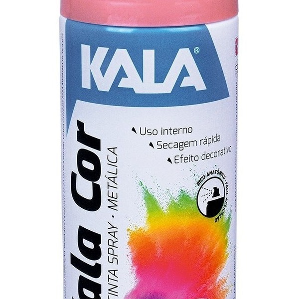 Tinta Spray Uso Geral 350ml Kala Várias Cores Rosa