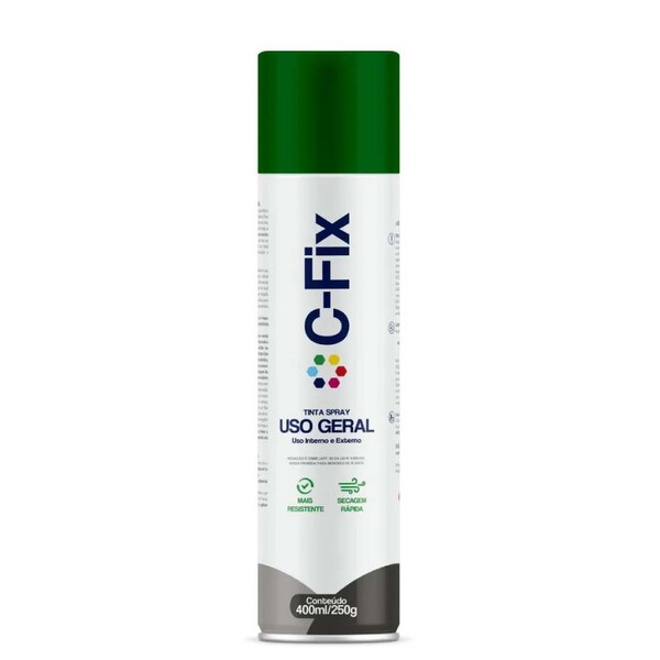 Tinta Spray Verde Claro Uso Geral Intern/externo 400ml C-fix