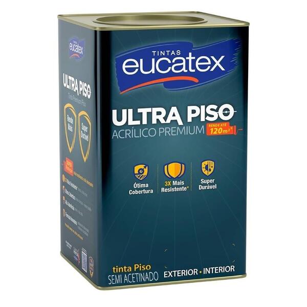 Tinta Ultra Piso Eucatex Acrílico Premium 18l Concreto