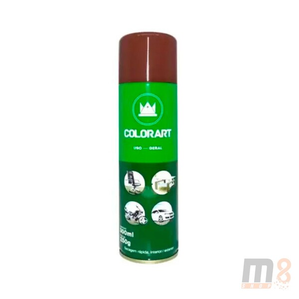 Tinta Uso Geral Colorart Spray Cor Marrom Café