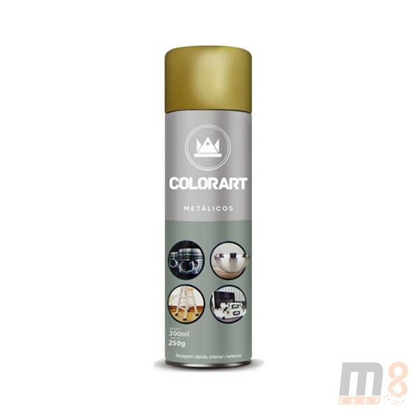 Tinta Uso Geral Colorart Spray Cor Ouro