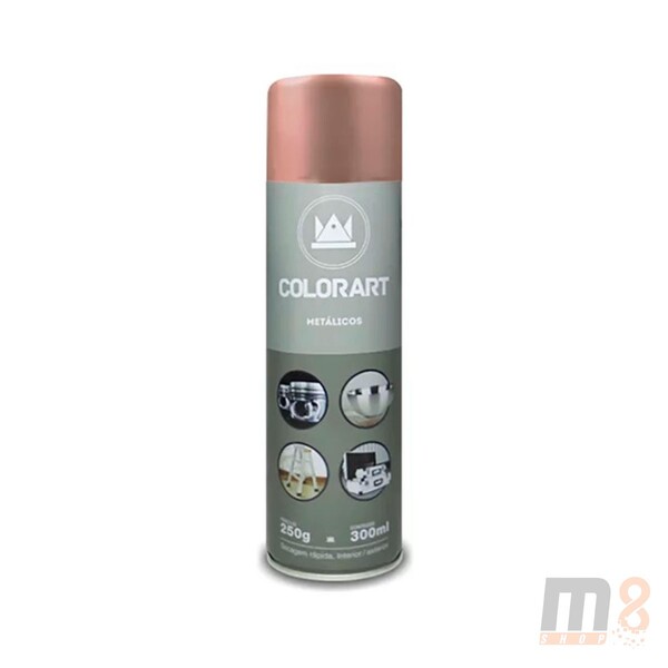 Tinta Uso Geral Colorart Spray Cor Ouro Rose