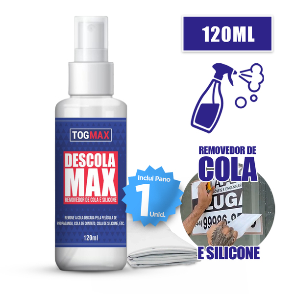 Tira Grude Removedor De Cola Adesivo E Silicone 120ml Togmax