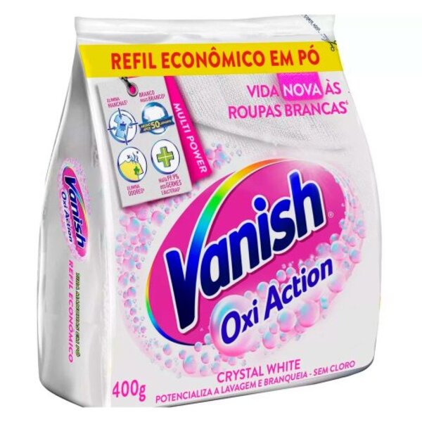 Tira-manchas Em Pó Refil Para Roupas Brancas Vanish Oxi Actio