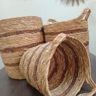 Tirta Cesta Decorativa Organizadora Cachepô Fibra Natural 3 P