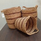 Tirta Cesta Decorativa Organizadora Cachepô Fibra Natural 3 P