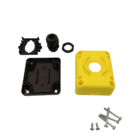 Tlp1k  Caixa Botoeira Desmontada C/1 Furo Amarela