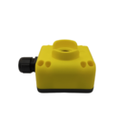 Tlp1k  Caixa Botoeira Desmontada C/1 Furo Amarela