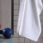 Toalha Academia Felpudo 30x80cm Branca