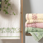 Toalha Banhão Gigante Karsten Gaia Ivory Verde 86x150cm