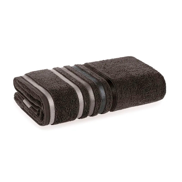 Toalha Banhão Karsten Lumina Cinza Carbono 100% Algodão 86x150cm