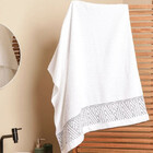 Toalha Banho 70x140cm Jacquard Lisboa  Branca