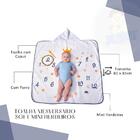 Toalha Banho Bebe C/capuz Mini Herdeiros Minasrey Branco