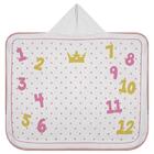 Toalha Capuz Tecebem Baby Malha Mesversario Kinder Rosa