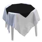 Toalha Cobre Mancha E Chá Tecido Oxford Liso Preto Com Bainha