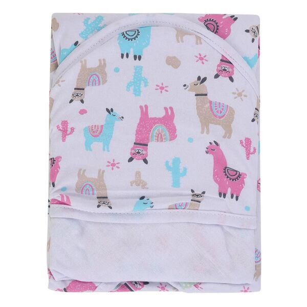 Toalha Com Capuz Bebê Vivaldi Rosa Un